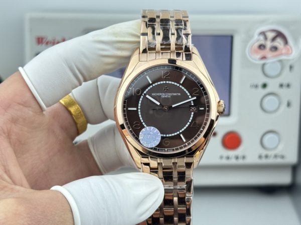 ZF（PPF）工場　ヴァシュロン・コンスタンタン　フィフティーシックス　ローズゴールド　チョコレート文字盤　一体式ムーブメンド